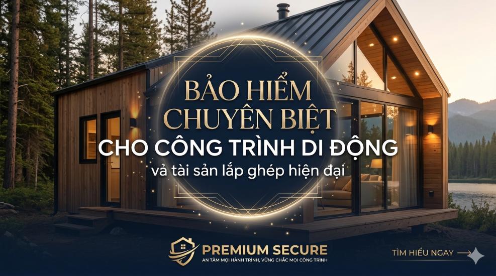 Bảo hiểm chuyên biệt cho công trình di động và tài sản lắp ghép hiện đại