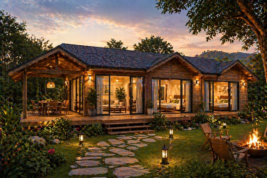 Bungalow gia đình (2–3 phòng)