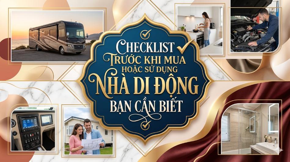 Checklist trước khi mua hoặc sử dụng nhà di động bạn cần biết