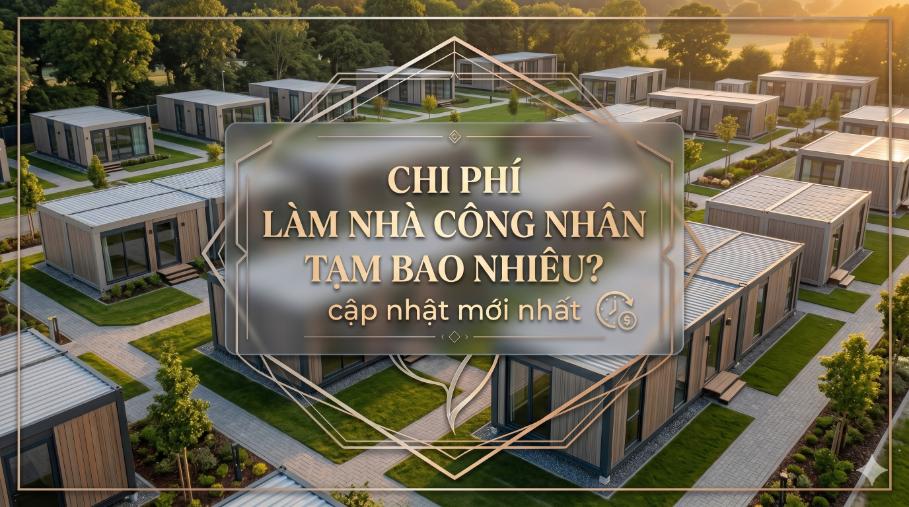 Chi phí làm nhà công nhân tạm bao nhiêu? cập nhật mới nhất