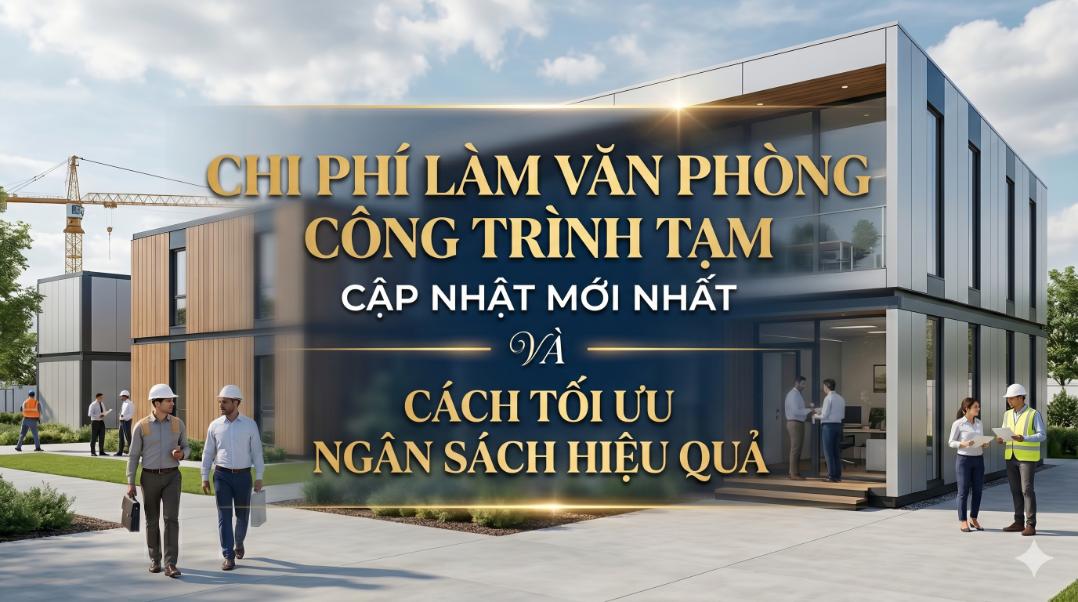 Chi phí làm văn phòng công trình tạm cập nhật mới nhất và cách tối ưu ngân sách hiệu quả