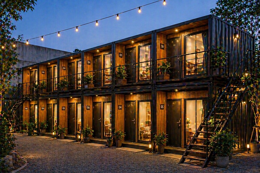 Container dạng dãy cho thuê (studio mini)