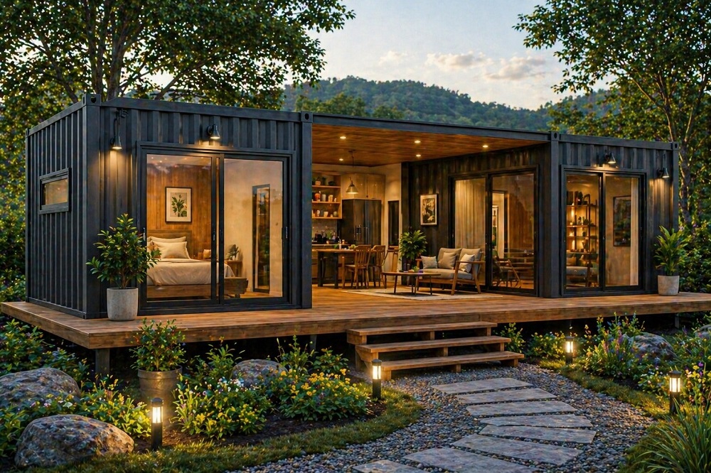 Container ghép 2 khối – Nhà mở rộng