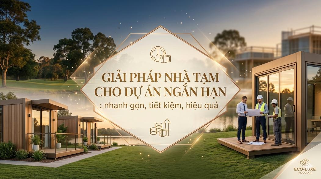 Giải pháp nhà tạm cho dự án ngắn hạn: nhanh gọn, tiết kiệm, hiệu quả