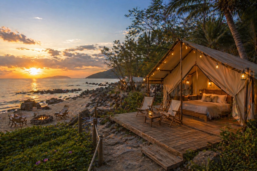 Glamping ven biển