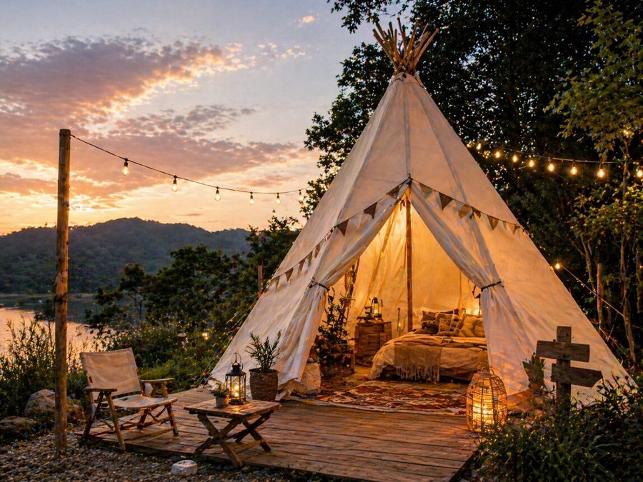 Lều Glamping Tipi