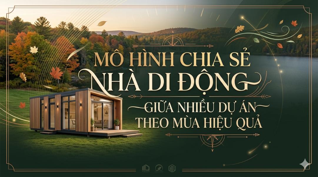 Mô hình chia sẻ nhà di động giữa nhiều dự án theo mùa hiệu quả