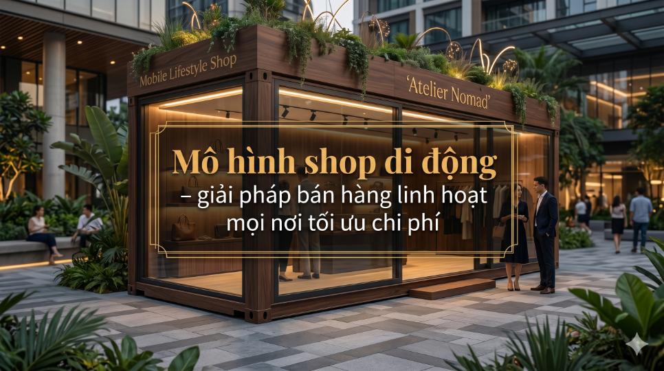 Mô hình shop di động – giải pháp bán hàng linh hoạt mọi nơi tối ưu chi phí