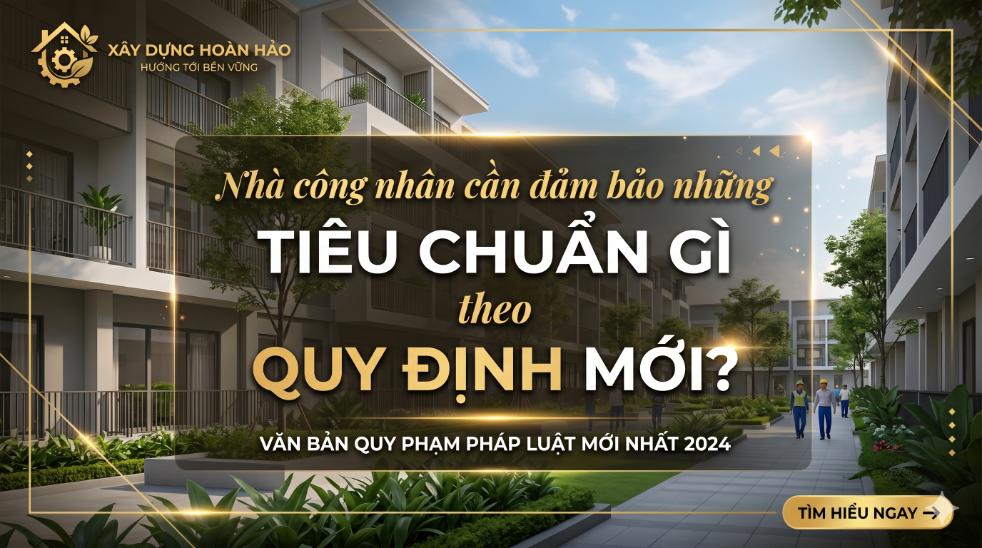 Nhà công nhân cần đảm bảo những tiêu chuẩn gì theo quy định mới?
