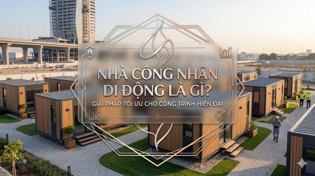 Nhà công nhân di động là gì? giải pháp tối ưu cho công trình hiện đại