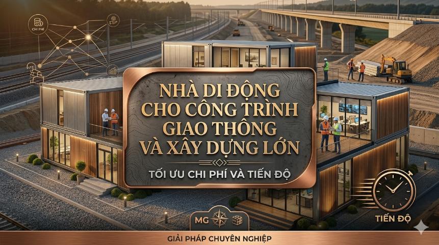 Nhà di động cho công trình giao thông và xây dựng lớn: tối ưu chi phí và tiến độ