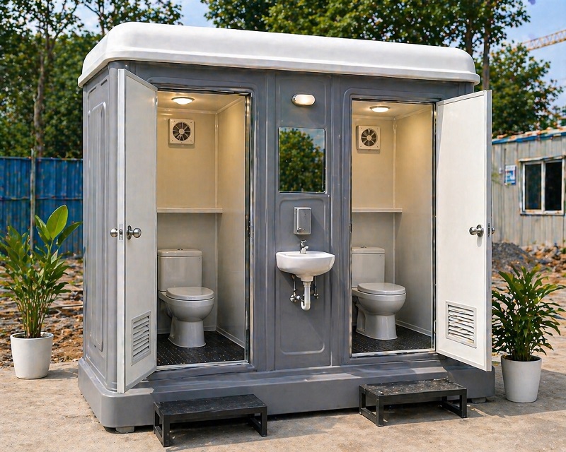 Nhà vệ sinh di động đôi (2 buồng)