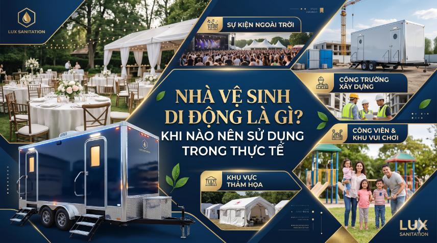 Nhà vệ sinh di động là gì? khi nào nên sử dụng trong thực tế