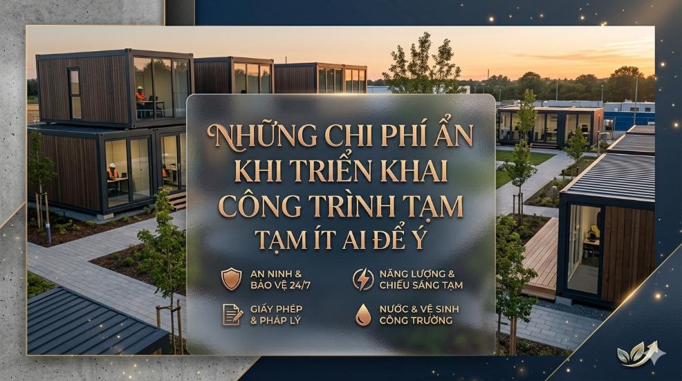Những chi phí ẩn khi triển khai công trình tạm ít ai để ý