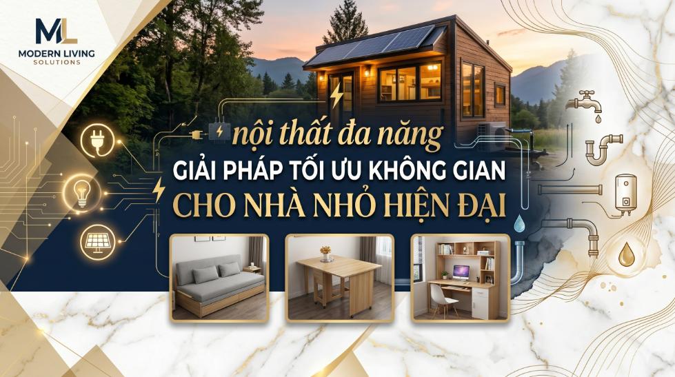 Nội thất đa năng giải pháp tối ưu không gian cho nhà nhỏ hiện đại