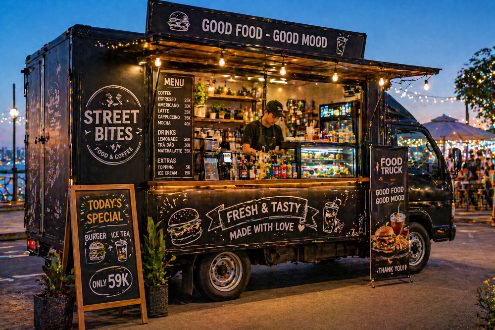 Quầy bán hàng dạng xe tải (food truck)