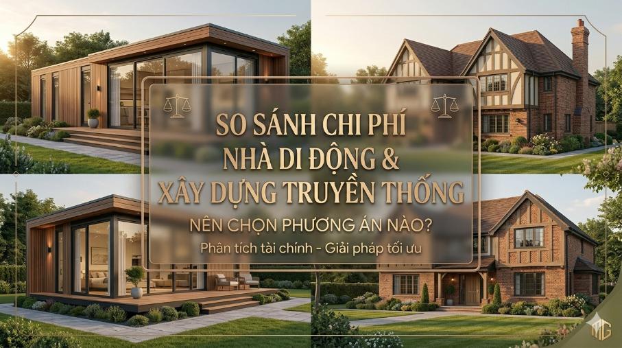 So sánh chi phí nhà di động và xây dựng truyền thống nên chọn phương án nào