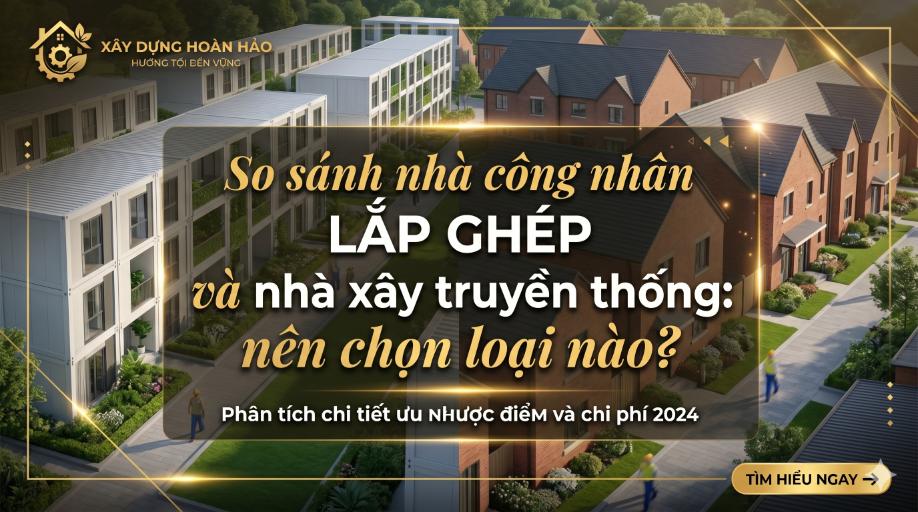 So sánh nhà công nhân lắp ghép và nhà xây truyền thống: nên chọn loại nào?