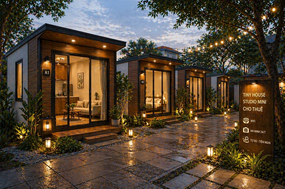 Tiny House cho thuê (studio mini)