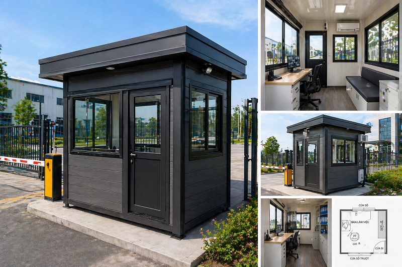 Trạm bảo vệ kết hợp văn phòng nhỏ