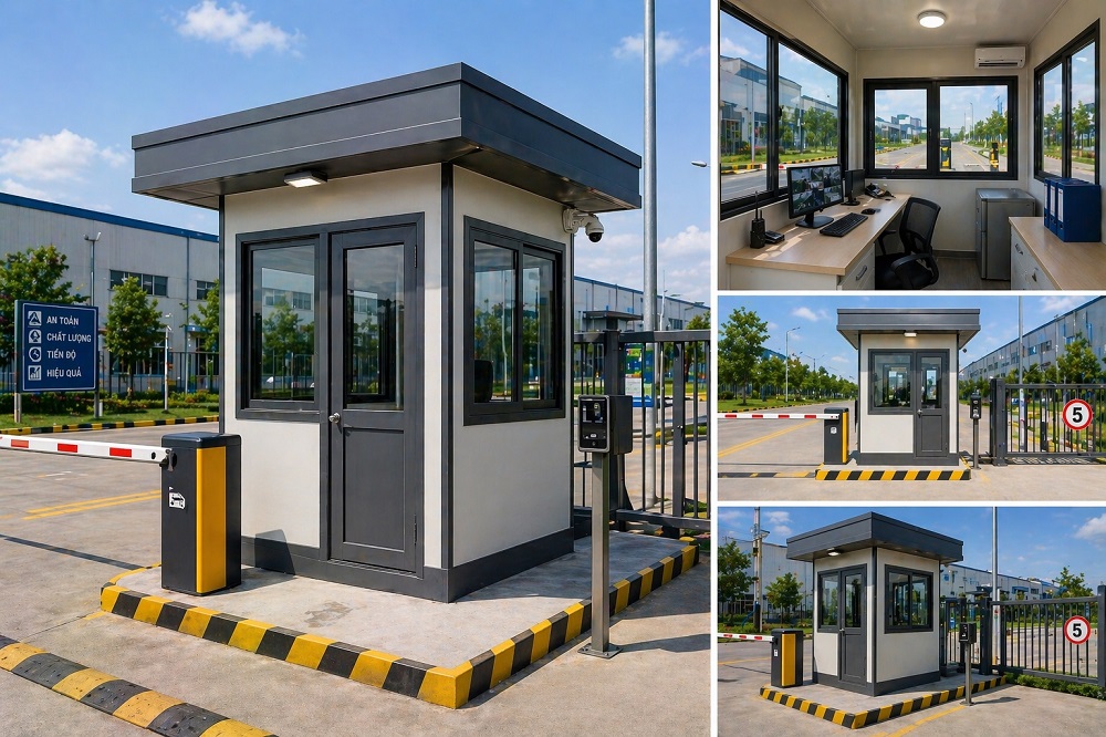 Trạm bảo vệ trong khu công nghiệp