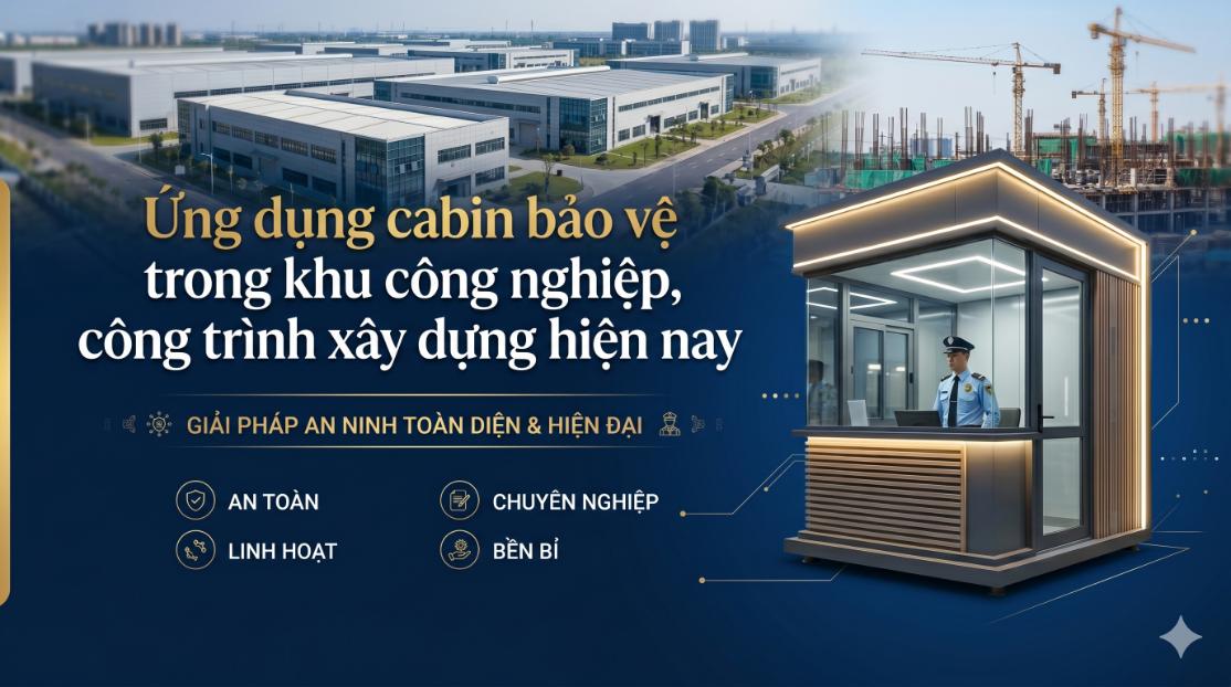 Ứng dụng cabin bảo vệ trong khu công nghiệp, công trình xây dựng hiện nay