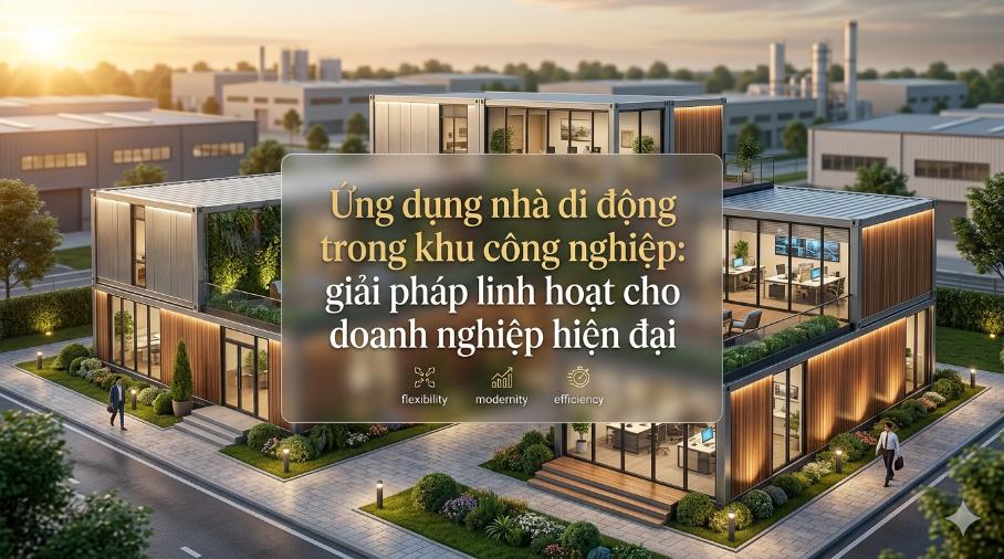 Ứng dụng nhà di động trong khu công nghiệp: giải pháp linh hoạt cho doanh nghiệp hiện đại