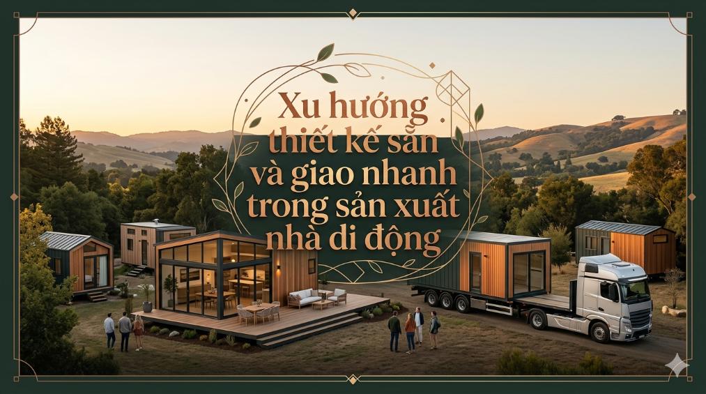 Xu hướng thiết kế sẵn và giao nhanh trong sản xuất nhà di động