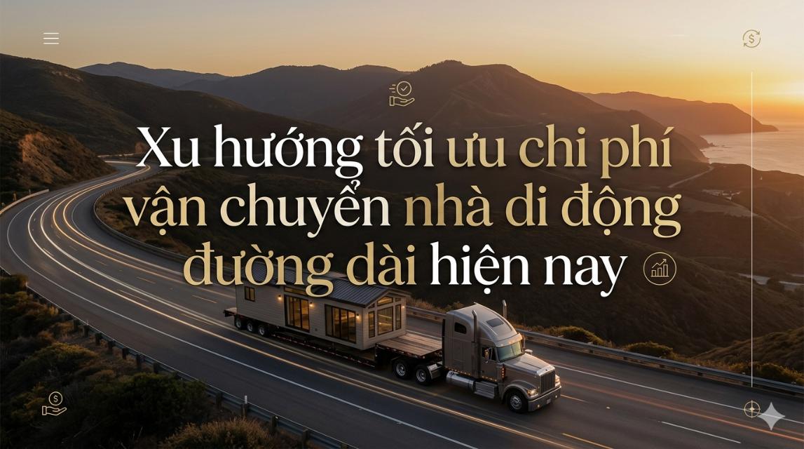 Xu hướng tối ưu chi phí vận chuyển nhà di động đường dài hiện nay